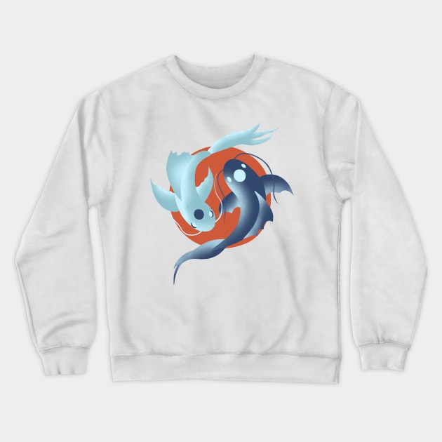 Moon Fish Crewneck Sweatshirt by farnythehuman